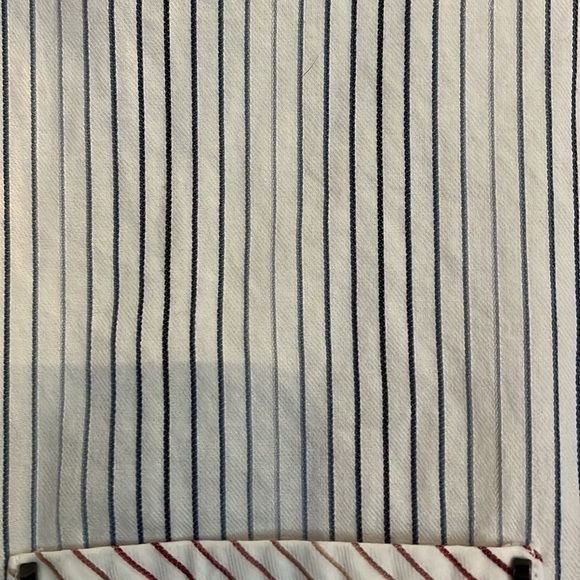 Billabong-medium-multicolor striped button up shirt. Front pocket - Picture 6 of 11